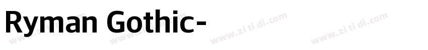 Ryman Gothic字体转换